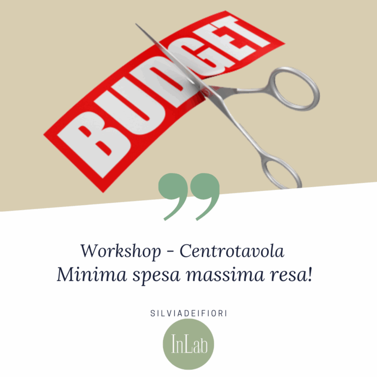 Centrotavola minima spesa massima resa!
