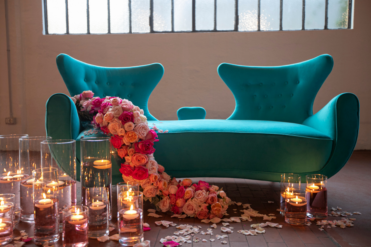 5 flowers set design