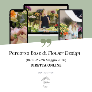 Percorso base flower design in diretta online
